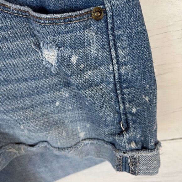 Abercrombie & Fitch Shorts Womens Size 25 Denim Distressed Cotton Blend Cut Off - Picture 11 of 14